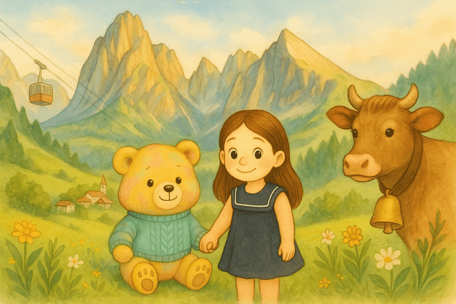 Illustration for Adventure in the Italian Alps