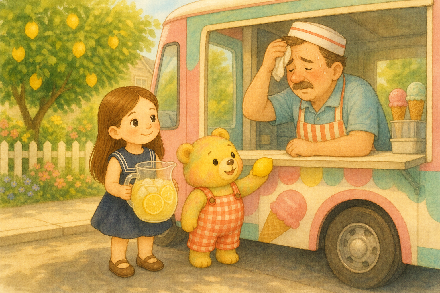 Illustration for The Ice Cream Truck Comes Around!
