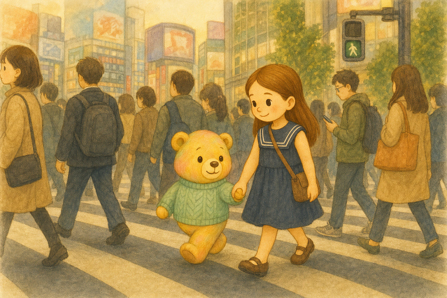 Illustration for Chapter 3: Crossing the Busy Street